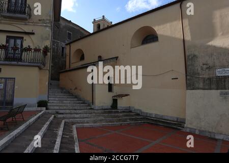 Chianche - Scorcio della chiesa di San Felice dalla piazza Stockfoto