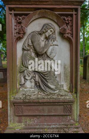 Hoppenlaufriedhof oder Hoppenlau Friedhof von 1626, Stuttgart, Baden-Württemberg, Süddeutschland, Europa Stockfoto