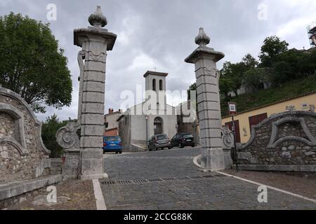 Montefusco - Porta di entrata del borgo Stockfoto