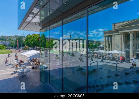 Stuttgarts Haupteinkaufsstraße Königstrasse, Innenstadt Stuttgart, Bundesland Baden-Württemberg, Süddeutschland.´s ist eine der größten Einkaufsstraßen Stuttgarts Stockfoto