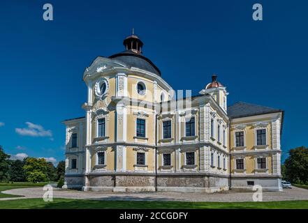 Barockpalast, 17. Jahrhundert, in der Stadt Kravare, in der Nähe von Opava, Mährisch-Schlesische Region, Schlesien, Tschechische Republik Stockfoto