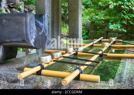 Nikko, Japan - Taiyuin Mausoleum in Nikko, Tochigi, Japan. Es ist Teil des Weltkulturerbes - Schreine und Tempel von Nikko. Stockfoto