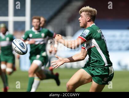 LONDON, ENGLAND. 22. AUGUST 2020 Ollie Hassell Collins von London Irish in Aktion während des Gallagher Premiership Matches zwischen London Irish und Northampton Saints im The Stoop, Twickenham. (Kredit: Jacques Feeney) Gutschrift: MI Nachrichten & Sport /Alamy Live Nachrichten Stockfoto