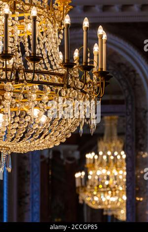 Kronleuchter, Beleuchtung, Lampe, Barock, Stockfoto