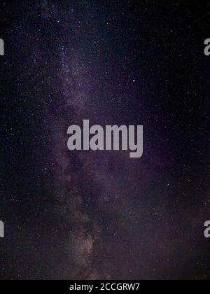 Milky Way in the starry sky over Lake Starnberg, Bavaria, Germany, Europe Stockfoto