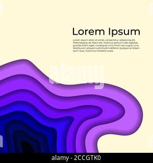 Papier geschnitten Farbmuster auf hellem Hintergrund für helles Design. Bunte Schnitzkunst. Vektor, isoliert, geschichtet. Dekoration für den Urlaub. Hintergrund geschnitzt Stock Vektor