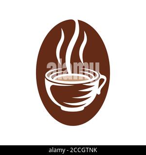 Kaffee Logo Design Vektor Illustration. Vintage Coffee Logo Vektor-Design-Konzept für Café und Restaurant. Abstraktes Coffee Shop Vektor-Design für Logo Stock Vektor