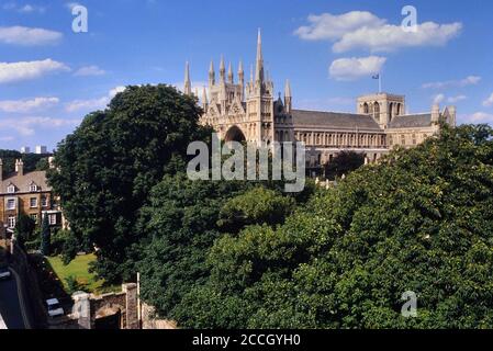 Peterborough Kathedrale, Cambridgeshire, England, UK Stockfoto