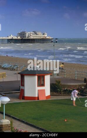 Das alte Ende des Pier Theater, Palace Pier, Brighton, East Sussex, England, Großbritannien. Ca. 1980 Stockfoto