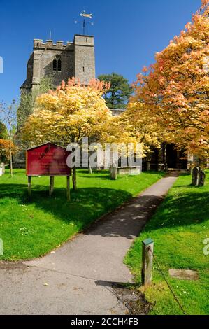 Holy Cross Church, Ramsbury, Wiltshire. Stockfoto