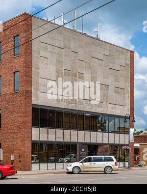 Gebäude in der Innenstadt von Grinnell Stockfoto