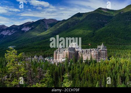 The Fairmont Banff Springs Hotel, Banff, Alberta, Kanada. Stockfoto