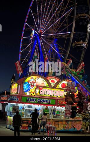 Mitten in der Nacht, florida State Fair, tampa, florida, usa Stockfoto