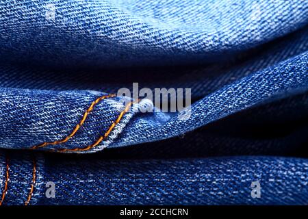 Hintergrund der blauen Denim Jeans Stockfoto
