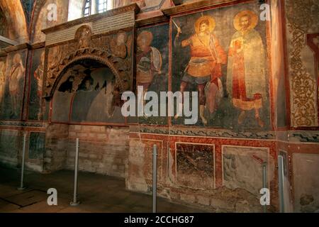 Istanbul, Türkei - 10. Januar 2009 : Chora Museum, (Kariye Kirche) Istanbul, Türkei. Mosaik und Fresko Innenraum in Chora Kariye Kirche Stockfoto