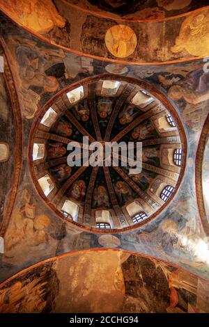 Istanbul, Türkei - 10. Januar 2009 : Chora Museum, (Kariye Kirche) Istanbul, Türkei. Mosaik und Fresko Innenraum in Chora Kariye Kirche Stockfoto