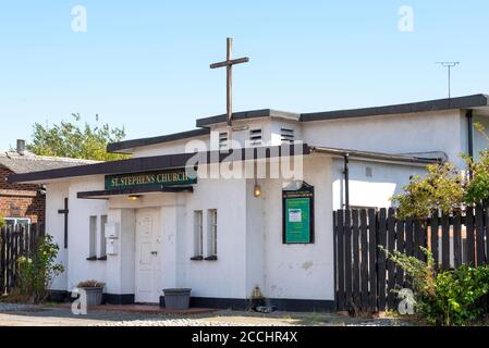 St Stephens Church in Alton Gardens, Southend on Sea, Essex, Großbritannien. St. Stephen's Kirche in Gefahr des Abrisses. Zweiter Weltkrieg RAF Offiziersschlaf Stockfoto