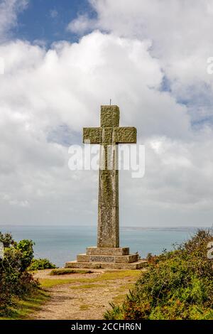 Dodman Point an der südlichen Cornwall Küste - der höchste Coastal Point in Cornwall Stockfoto