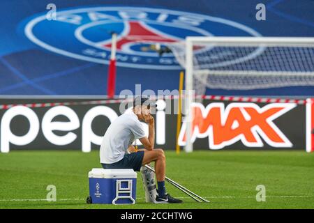 Lissabon, Lissabon, Portugal, 22. August 2020. Thomas TUCHEL, PSG Trainer im Training zum Finalspiel UEFA Champions League, Finalturnier FC BAYERN MÜNCHEN - PARIS SAINT GERMAIN (PSG) in der Saison 2019/2020, FCB, © Peter Schatz / Alamy Live News / Pool - die UEFA-VORSCHRIFTEN VERBIETEN DIE VERWENDUNG VON FOTOS als BILDSEQUENZEN und/oder QUASI-VIDEO - Nationale und internationale Nachrichtenagenturen AUSSCHLIESSLICHE redaktionelle Verwendung Stockfoto