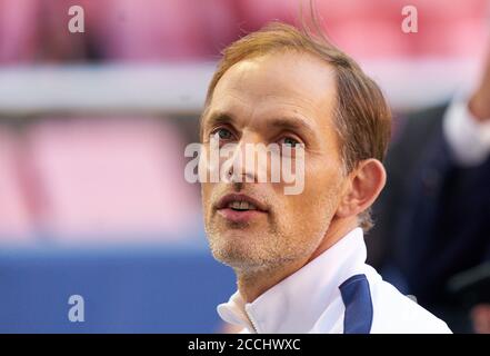 Lissabon, Lissabon, Portugal, 22. August 2020. Thomas TUCHEL, PSG Trainer im Training zum Finalspiel UEFA Champions League, Finalturnier FC BAYERN MÜNCHEN - PARIS SAINT GERMAIN (PSG) in der Saison 2019/2020, FCB, © Peter Schatz / Alamy Live News / Pool - die UEFA-VORSCHRIFTEN VERBIETEN DIE VERWENDUNG VON FOTOS als BILDSEQUENZEN und/oder QUASI-VIDEO - Nationale und internationale Nachrichtenagenturen AUSSCHLIESSLICHE redaktionelle Verwendung Stockfoto