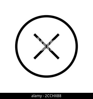 Vektor-Illustration für Kreuz- und Symbolsymbole Stock Vektor