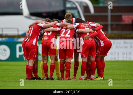 Sligo, Irland. August 2020. Sligo Rovers Spieler während der SSE Airtricity Premier Division Spiel zwischen Sligo Rovers und Dundalk FC auf dem Showgrounds in Sligo, Irland am 22. August 2020 (Foto von Andrew SURMA/SIPA USA) Kredit: SIPA USA/Alamy Live News Stockfoto