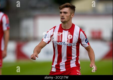 Sligo, Irland. August 2020. Niall Morahan von Sligo während des SSE Airtricity Premier Division Spiels zwischen Sligo Rovers und Dundalk FC auf dem Showgrounds in Sligo, Irland am 22. August 2020 (Foto von Andrew SURMA/SIPA USA) Credit: SIPA USA/Alamy Live News Stockfoto