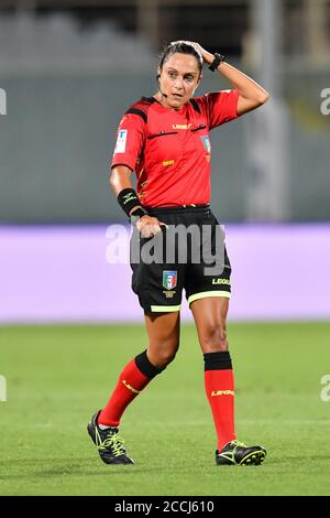 Florenz, Italien. August 2020. Maria Marotta (Schiedsrichter) während ACF Fiorentina femminile vs Inter, Italienische Fußball Serie A Frauen Meisterschaft in Florenz, Italien, August 22 2020 Kredit: Unabhängige Fotoagentur/Alamy Live Nachrichten Stockfoto