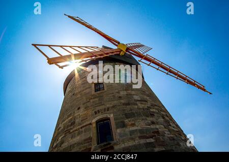 Traditionelle Vintage holland Windmühle Maschine Mechanismus Stockfoto