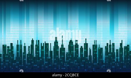 Das Konzept des globalen Cloud-Service, Netzwerktechnologien. Einfach zu bedienen - gut organisierte Schichten Stock Vektor