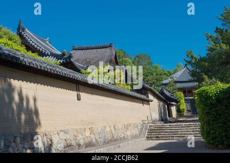 Nara, Japan - Horyuji Tempel in Nara, Japan. Es ist Teil des UNESCO-Weltkulturerbes - Historische Denkmäler des antiken Nara. Stockfoto