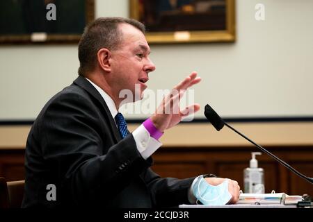 -Washington, District of Columbia - 20200722 Peter T. Gaynor, Administrator der Federal Emergency Management Agency (FEMA), bezeugt vor der Anhörung des US-Hausausschusses für innere Sicherheit: "Prüfung der nationalen Reaktion auf die sich verschlechternde Coronavirus-Pandemie: Teil II". -BILD: Peter T. Gaynor -FOTO von: Anna Moneymaker/CNP/startraksphoto.com -072220 House-FEMA-Pool 087 Dies ist ein redaktionelles, lizenzpflichtige Bild. Bitte kontaktieren Sie Startraks Photo für Lizenzgebühren und Rechte Informationen unter sales@startraksphoto.com oder rufen Sie +1 212 414 9464 Dieses Bild darf nicht in irgendeiner Weise veröffentlicht werden, die ist, oder Stockfoto