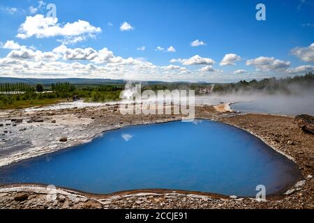 strokkur geysir island Stockfoto