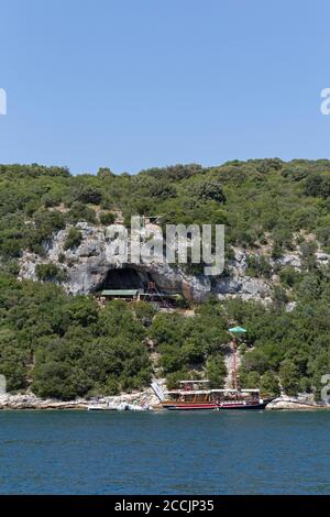 Romuald´s Höhle, Lim Kanal, Istrien, Kroatien Stockfoto