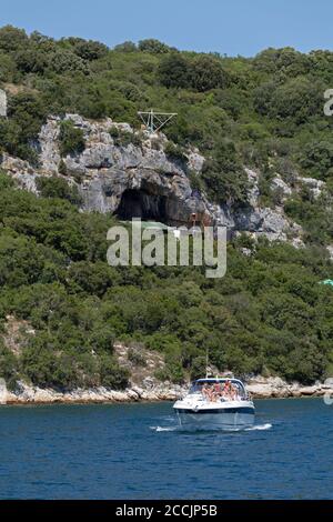 Romuald´s Höhle, Lim Kanal, Istrien, Kroatien Stockfoto