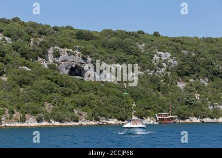 Romuald´s Höhle, Lim Kanal, Istrien, Kroatien Stockfoto