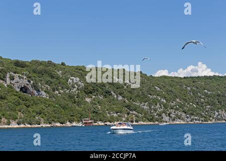 Romuald´s Höhle, Lim Kanal, Istrien, Kroatien Stockfoto