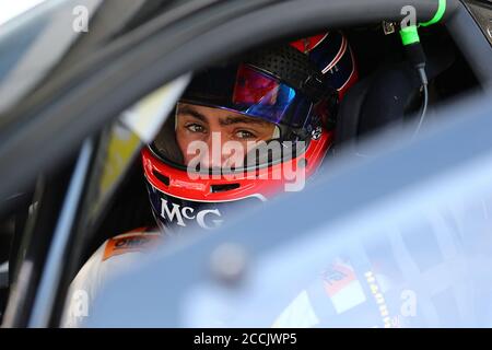 SCHIPKAU, DEUTSCHLAND - JULI 31: 02-08-2020: Autosport: ADAC Motorsport: Schipkau, Stijn Schothorst (Ned) GRT GRASSER RACING TEAM(AUT) Lamborghini Huracan GT3 EVO während des ADAC Motorsports am 31. Juli 2020 in Schipkau, Deutschland. Stockfoto