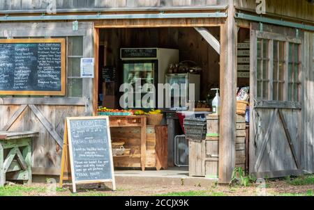 Sylvester Manor Farm Stand, Shelter Island, NY Stockfoto