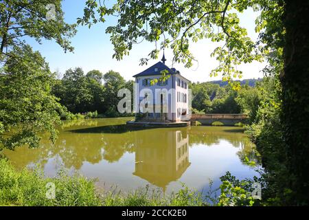 Trappensee ist eine Sehenswürdigkeit der Stadt Heilbronn Stockfoto