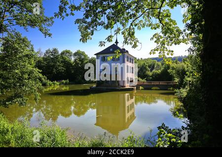 Trappensee ist eine Sehenswürdigkeit der Stadt Heilbronn Stockfoto