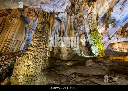 Vietnam, Quang Binh Provinz, Felsformationen in Paradise Cave Stockfoto