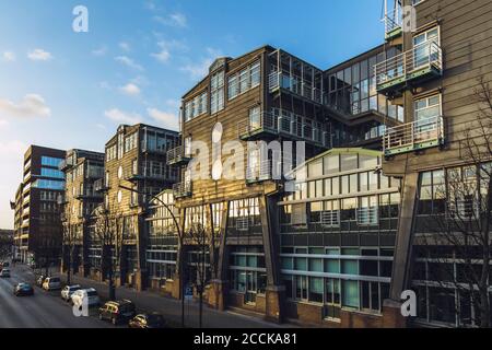 Deutschland, Hamburg, Bürogebäude Gruner + Jahr Stockfoto