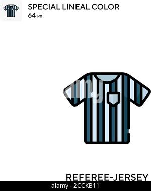Schiedsrichter-Jersey Special Lineal Farbe Symbol. Illustration Symbol Design Vorlage für Web mobile UI-Element. Perfekte Farbe modernes Piktogramm auf bearbeitbare st Stock Vektor