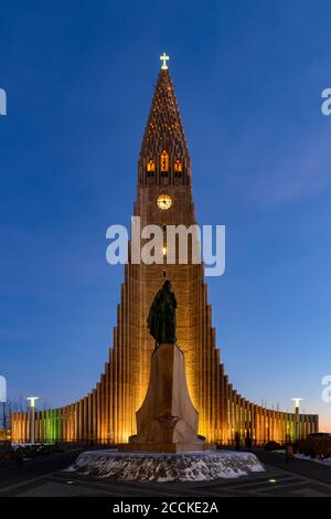 Hallgrimskirkja, Reykjavík, Island Stockfoto