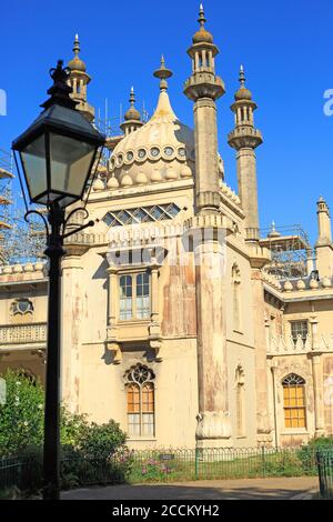 Brighton Pavilion, Großbritannien, 2020. Der Brighton Pavilion wurde von verschiedenen Royalty einschließlich George IV & Queen Victoria verwendet wurde es an Brighton im Jahr 1850 verkauft Stockfoto