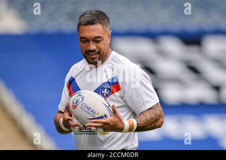 Huddersfield, UK, 22/08/2020 Wakefield Trinity's Tinirau Arona Stockfoto