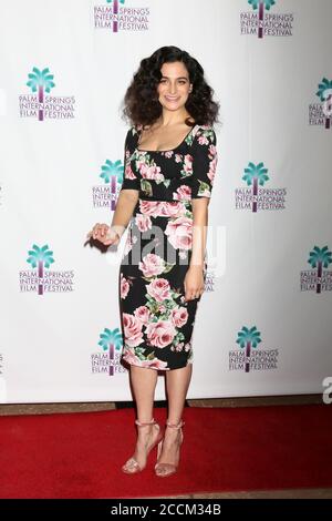 PALM SPRINGS - 3. JANUAR: Jenny Slate bei der PSIFF The Polka King Screening im Camelot Theater am 3. Januar 2018 in Palm Springs, CA Stockfoto