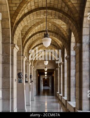 Innenkorridor im Nebraska State Capitol-Gebäude Stockfoto