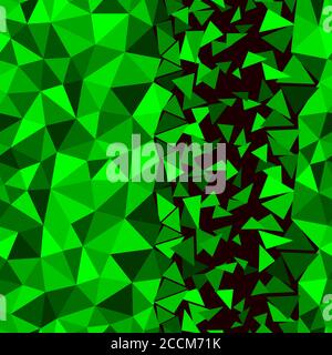 Abstrakt mehrfarbige smaragdgrüne Hintergrund. Vektor-Polygonal-Design Stock Vektor